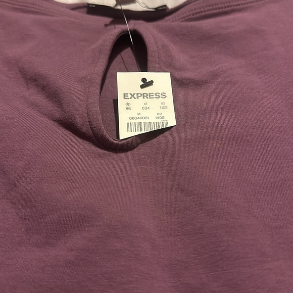 NWT Express one eleven off the shoulder top size small purple - Picture 9 of 9